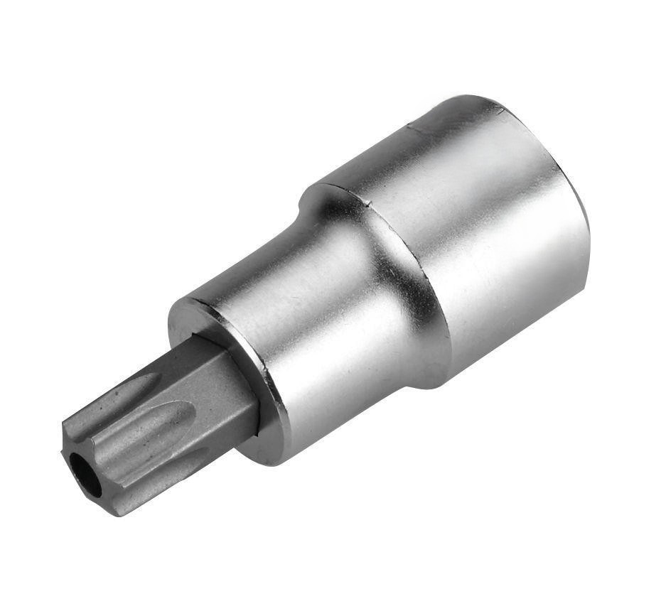 llave vaso 1/2'' con punta torx invertida t40, ideal para aflojar tornillos en espacios reducidos y trabajos de mecánica.