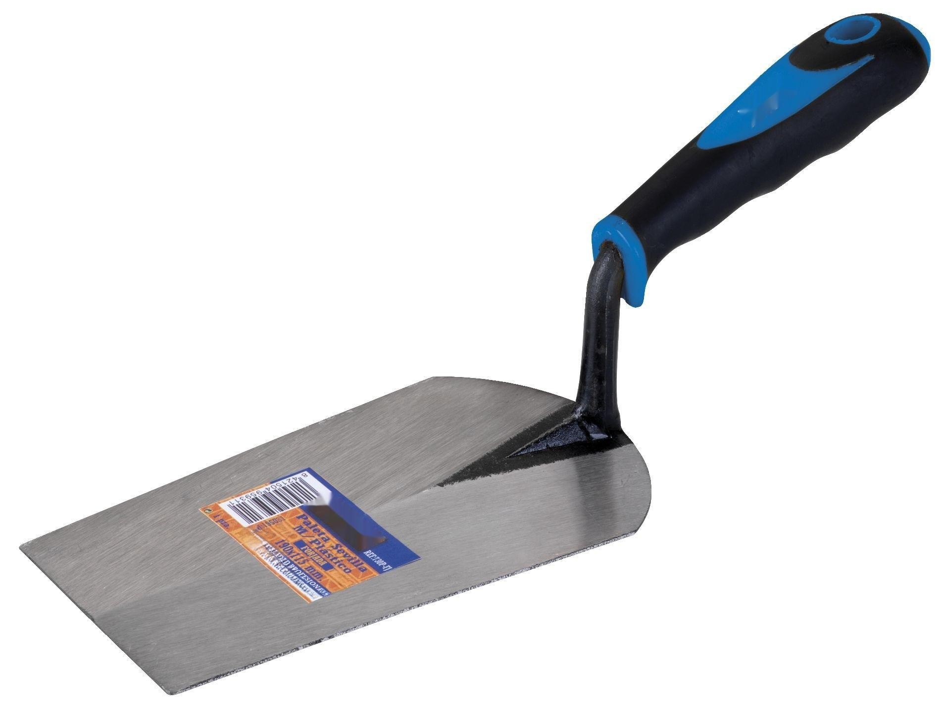 paleta forjada 160x120 mm m/bimat, resistente y duradera, ideal para trabajos de construcción y acabado.