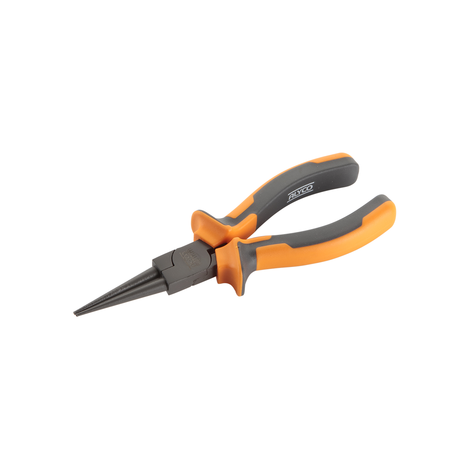 alicate para redondas de 160 mm, Alyco Orange. Ideal para trabajos de precisión, combinando durabilidad y ergonomía. Perfecto para profesionales y aficionados de la mecánica.