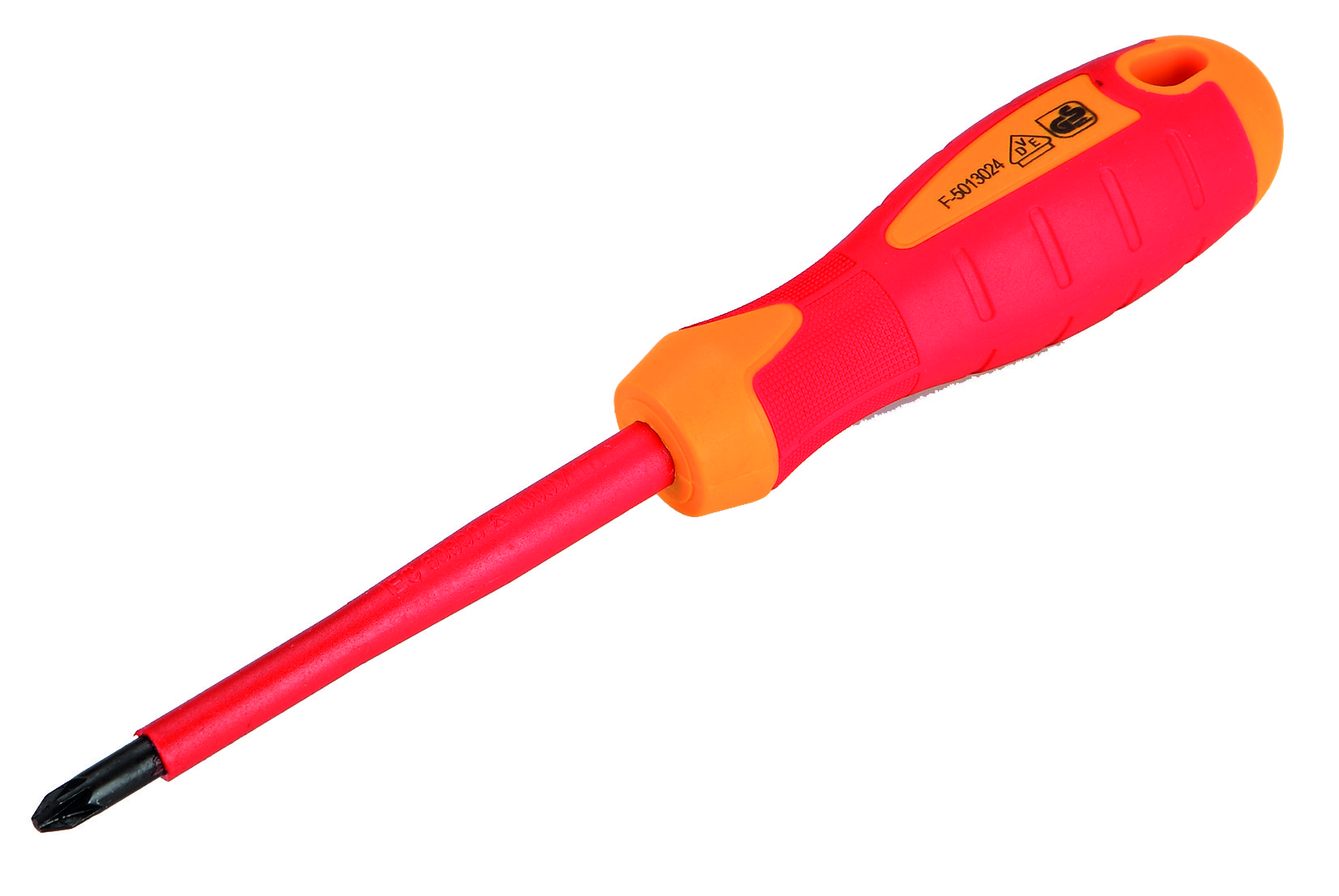 destornillador PZ2x100 Aislado Alyco Orange, ideal para trabajos eléctricos. Su diseño ergonómico y aislamiento garantizan seguridad y comodidad en el uso. Perfecto para profesionales.