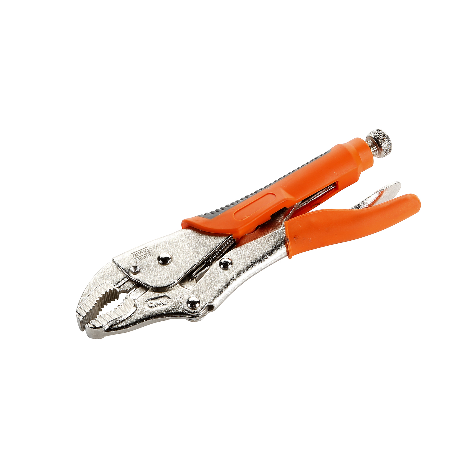 gRIP CURVAS 250MM ALYCO ORANGE: Herramienta precisa para cortar materiales curvos. Su mango ergonómico garantiza un agarre seguro, perfecto para trabajos delicados y exigentes.