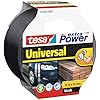  Extra Power Universal , Cinta Adhesiva Americana Reforzada para Reparar, Fijar, Agrupar, Reforzar o Sellar , Negra , 10 m x 50 mm