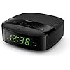  Radiodespertador R3205/12  Radio (Alarma Dual, Temporizador, Diseño Compacto, Radio Digital , Batería de Reserva), Color Negro