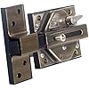  Cerrojo 7930RBI I Cerrojo reforzado en color Bronce Inglés I Medidas: 74x85 mm I 100% seguridad en tu vivienda I Protección antiimpresión, antibumping, antiganzúa,antitaladro.