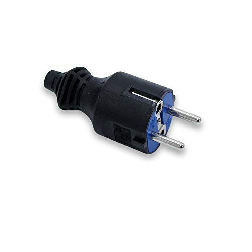 706C CLAVIJA AEREA CAUCHO NEGRA 16A 250V SOLERA