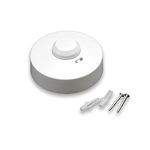 detector de movimiento por microondas para techos. Ideal para automatizar espacios, ofreciendo seguridad y eficiencia energética en hogares y oficinas con detección precisa y confiable.